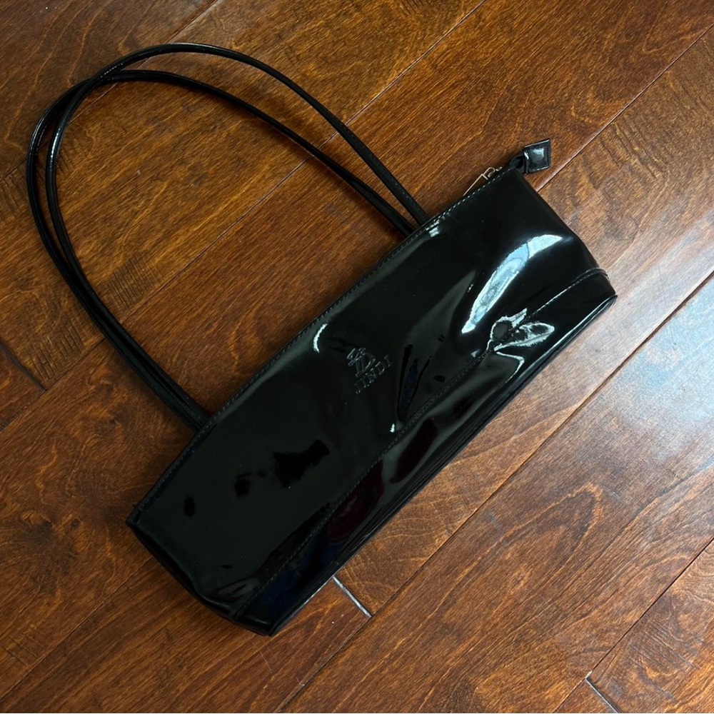 Black Patent Leather Handbag